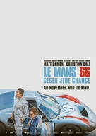 Ford v. Ferrari - German Movie Poster (xs thumbnail)