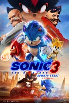 Sonic the Hedgehog 3 - Danish Movie Poster (xs thumbnail)