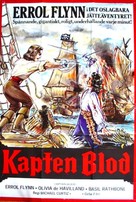 Captain Blood - Swedish Movie Poster (xs thumbnail)