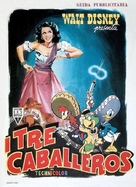 The Three Caballeros - Italian Theatrical movie poster (xs thumbnail)