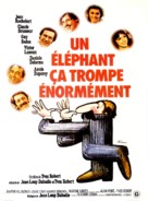 Un &eacute;l&eacute;phant &ccedil;a trompe &eacute;norm&eacute;ment - French Movie Poster (xs thumbnail)