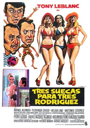 Tres suecas para tres Rodr&iacute;guez - Spanish Movie Poster (thumbnail)