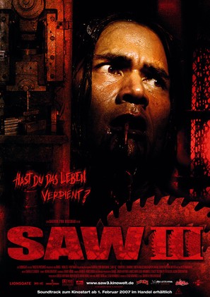 Saw III - German Movie Poster (thumbnail)