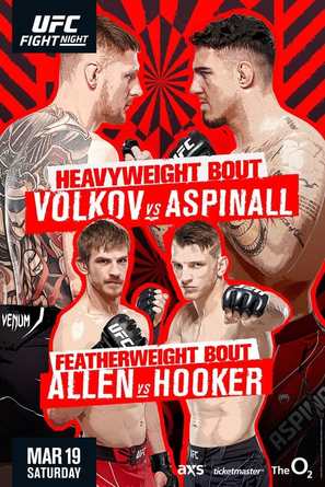 &quot;UFC on ESPN&quot; Volkov vs. Aspinall - Movie Poster (thumbnail)