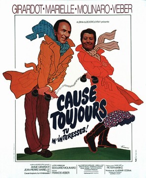 Cause toujours... tu m&#039;int&eacute;resses! - French Movie Poster (thumbnail)