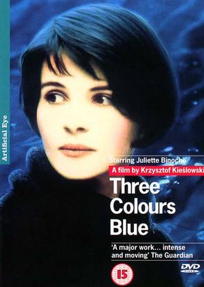 Trois couleurs: Bleu - British DVD movie cover (thumbnail)