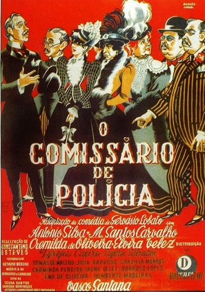O Comiss&aacute;rio de Pol&iacute;cia - Portuguese Movie Poster (thumbnail)