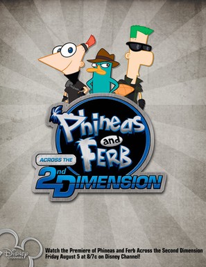 Phineas and Ferb: Across the Second Dimension - Movie Poster (thumbnail)