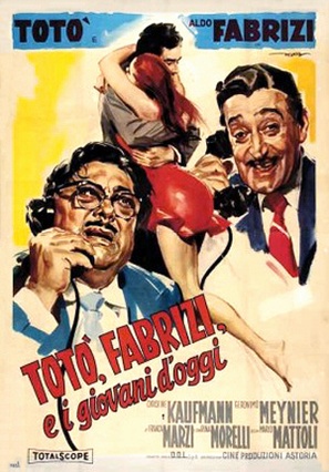 Tot&ograve;, Fabrizi e i giovani d&#039;oggi - Italian Movie Poster (thumbnail)