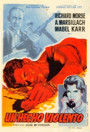 Un hecho violento - Spanish Movie Poster (thumbnail)