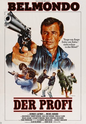 Le professionnel - German Movie Poster (thumbnail)