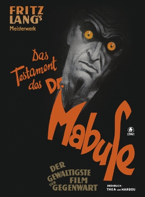 Das Testament des Dr. Mabuse - German Movie Poster (thumbnail)