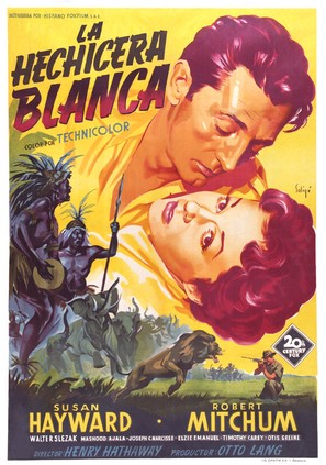 White Witch Doctor - Spanish Movie Poster (thumbnail)