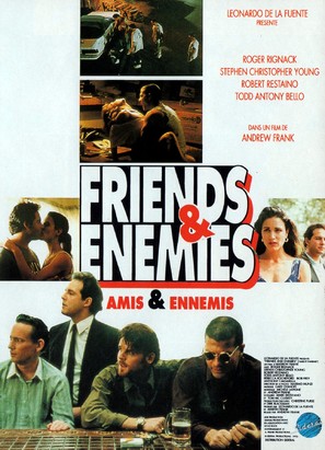 Friends and Enemies - French Movie Poster (thumbnail)