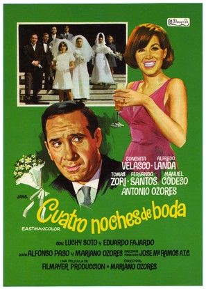 Cuatro noches de boda - Spanish Movie Poster (thumbnail)