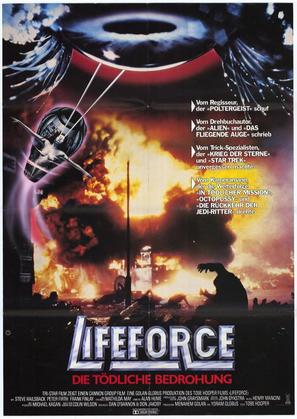 Lifeforce - German Movie Poster (thumbnail)