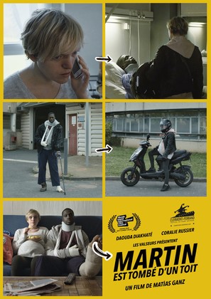 Martin est tomb&eacute; d&#039;un toit - French Movie Poster (thumbnail)