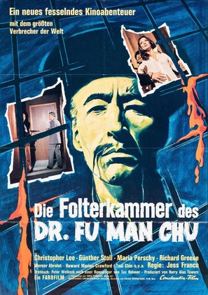 The Castle of Fu Manchu - German Movie Poster (thumbnail)