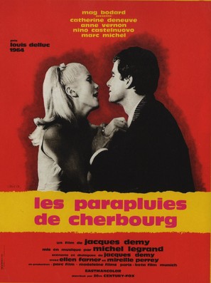 Les parapluies de Cherbourg - French Movie Poster (thumbnail)