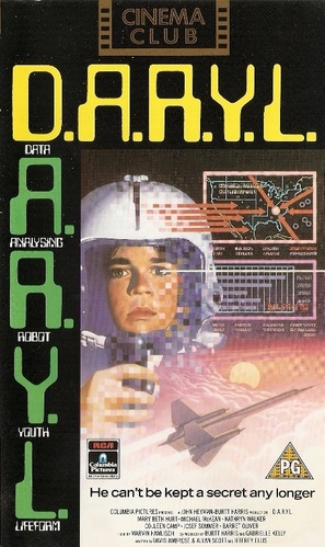 D.A.R.Y.L. - British VHS movie cover (thumbnail)