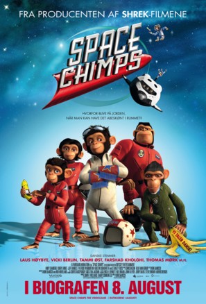 Space Chimps - Danish Movie Poster (thumbnail)