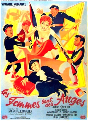 Les femmes sont des anges - French Movie Poster (thumbnail)