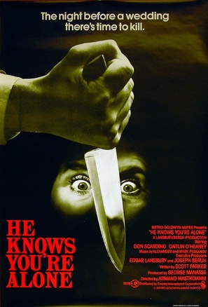 He Knows You&#039;re Alone - British Movie Poster (thumbnail)