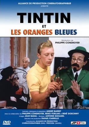 Tintin et les oranges bleues - French DVD movie cover (thumbnail)