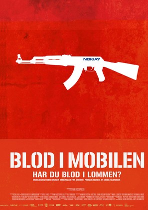 Blood in the Mobile - Danish Movie Poster (thumbnail)