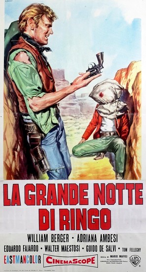 La grande notte di Ringo - Italian Movie Poster (thumbnail)