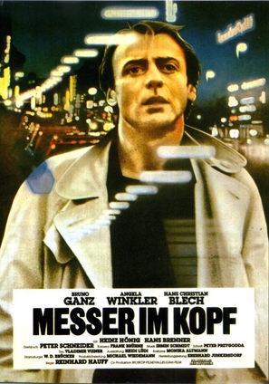 Messer im Kopf - German Movie Poster (thumbnail)
