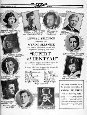 Rupert of Hentzau Poster