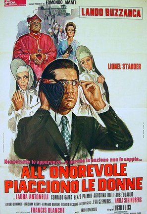 All&#039;onorevole piacciono le donne (Nonostante le apparenze... e purch&eacute; la nazione non lo sappia) - Italian Movie Poster (thumbnail)
