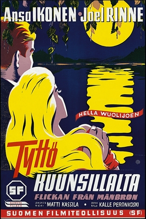 Tytt&ouml; kuunsillalta - Finnish Movie Poster (thumbnail)