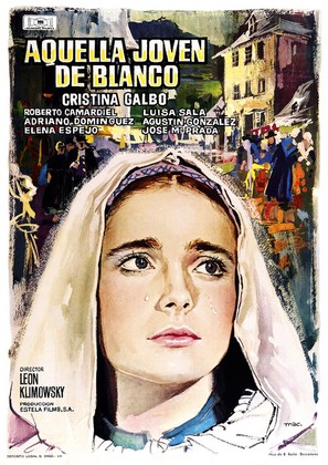 Aquella joven de blanco - Spanish Movie Poster (thumbnail)