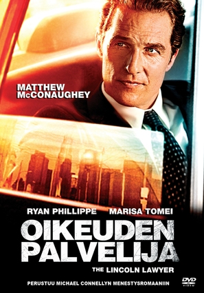 The Lincoln Lawyer - Finnish DVD movie cover (thumbnail)