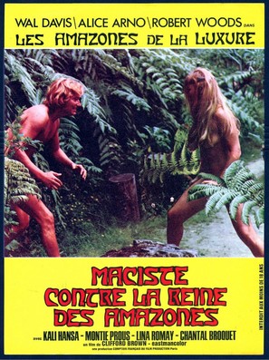 Maciste contre la reine des Amazones - French Movie Poster (thumbnail)
