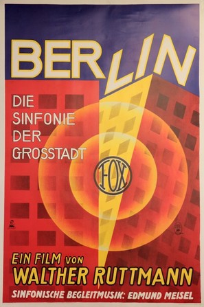 Berlin: Die Sinfonie der Gro&szlig;stadt - German Movie Poster (thumbnail)