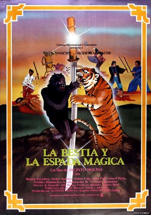La bestia y la espada m&aacute;gica - Spanish Movie Poster (thumbnail)