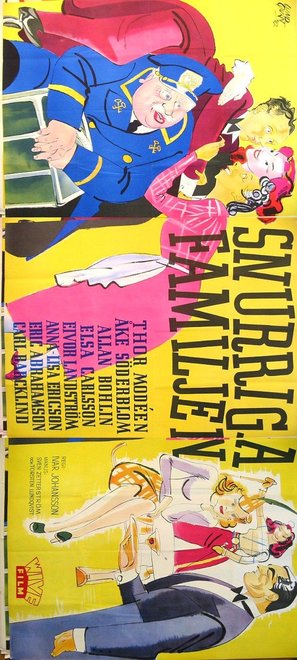 Snurriga familjen - Swedish Movie Poster (thumbnail)