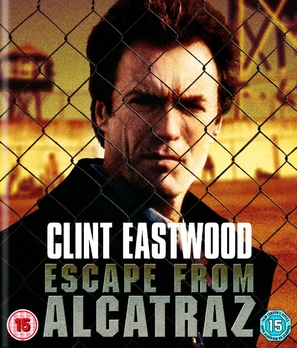 Escape From Alcatraz - British Blu-Ray movie cover (thumbnail)