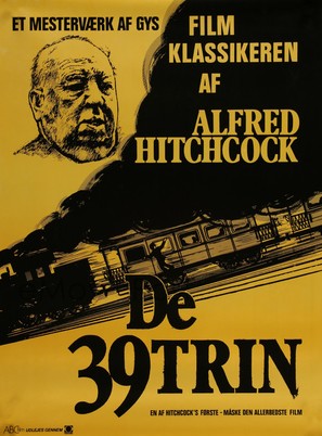 The 39 Steps - Danish Movie Poster (thumbnail)