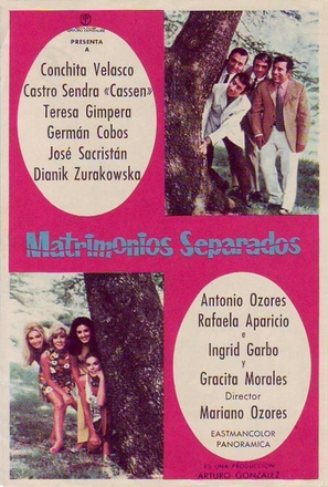 Matrimonios separados - Spanish Movie Poster (thumbnail)