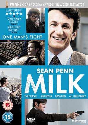 Milk - British DVD movie cover (thumbnail)