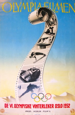 De VI olympiske vinterleker Oslo 1952 - Norwegian Movie Poster (thumbnail)