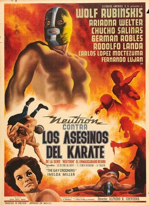 Neutr&oacute;n contra los asesinos del karate - Mexican Movie Poster (thumbnail)