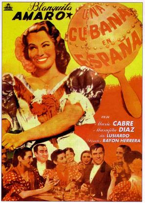 Una cubana en Espa&ntilde;a - Spanish Movie Poster (thumbnail)