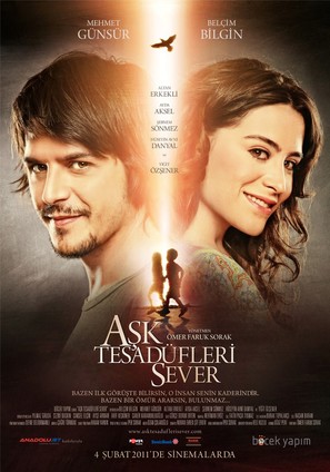 Ask Tesad&uuml;fleri Sever - Turkish Movie Poster (thumbnail)