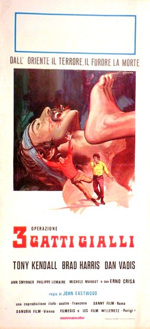 Kommissar X - Drei gelbe Katzen - Italian Movie Poster (thumbnail)