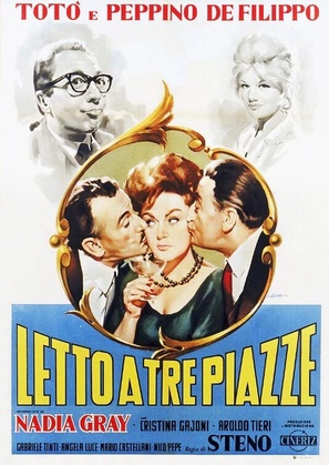 Letto a tre piazze - Italian Movie Poster (thumbnail)